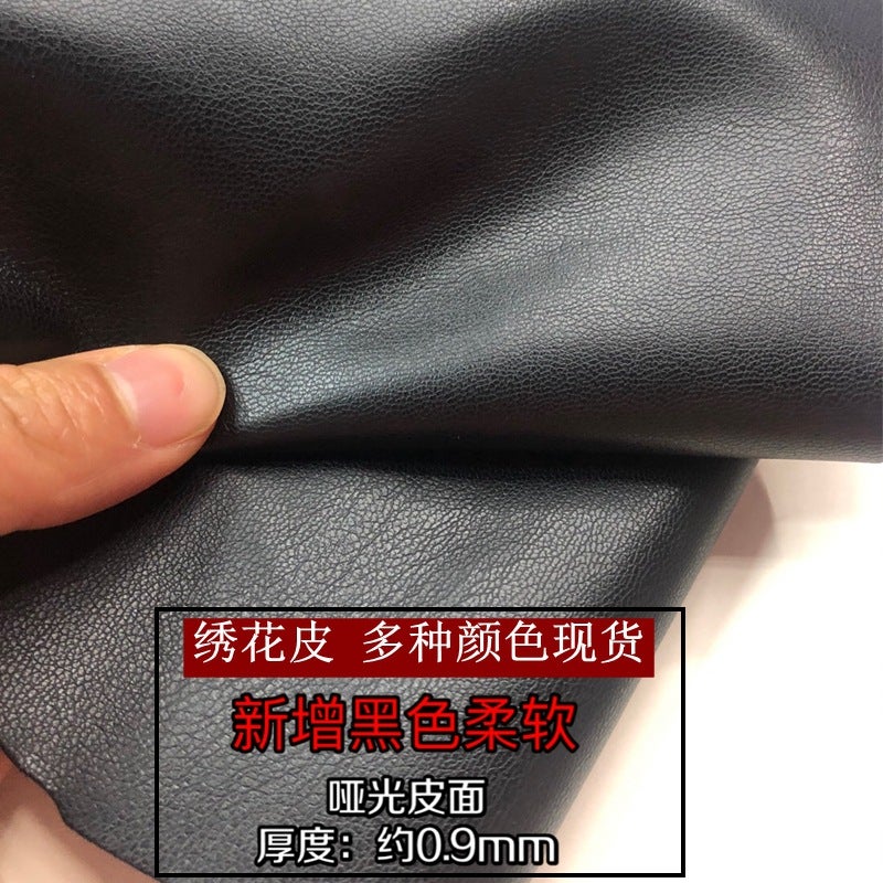 Stretching Pu Leather Thick Sheep Pattern 266 Super Soft Soft Quality Embroidered Soft Leather Bag Belt Garment Fabric - Image 2